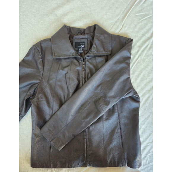 East 5th Genuine Leather Jacket Sophisticated Modern Minimalist XL NWOT - Picture 5 of 12
